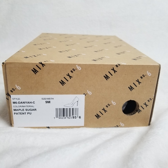 Mix NO.6 Danyah-C Womens Nude Maple Sugar Pointed Toe Heel Pumps 9M - Picture 7 of 8